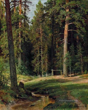  1884 - Waldrand 1884 klassische Landschaft Ivan Ivanovich Bäume